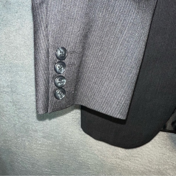 Theory Single Breasted Tailored Dark Gray Men's 38 Regular 30 Blazer - Picture 10 of 15